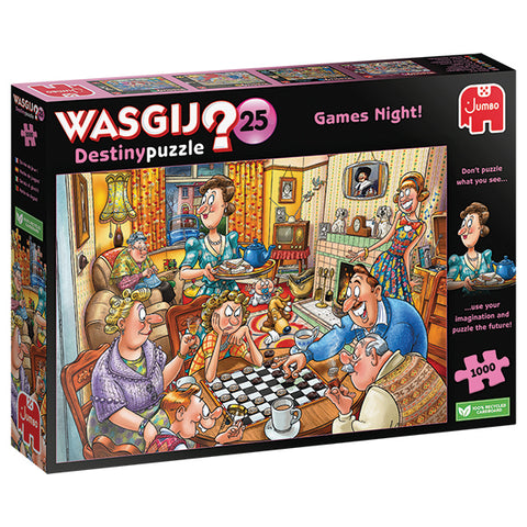 Wasgij Destiny #25: Games Night! 1000pc Puzzle