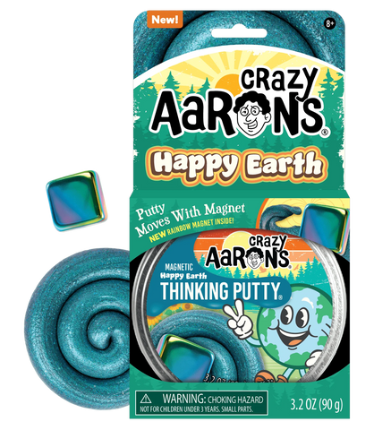 Crazy Aaron's Thinking Putty: Magnetic Storms- Happy Earth