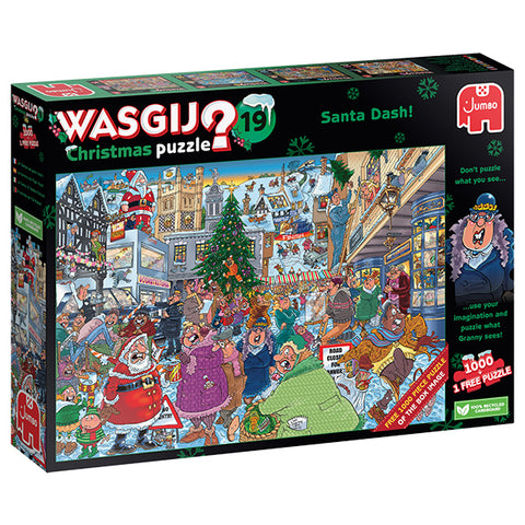 Wasgij Christmas #19: Santa Dash! 2x1000pc Puzzle