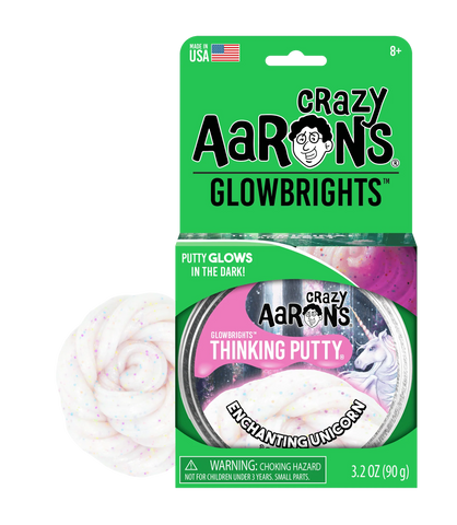 Crazy Aaron's Thinking Putty: Glow Brights - Enchanting Unicorn