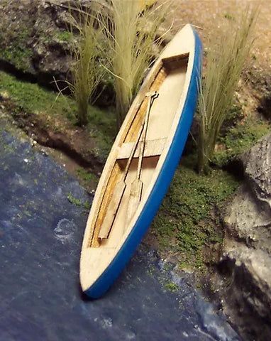 HO-Scale 16’ Canoe Wooden Model Kit