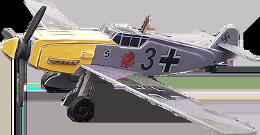 1:66 Messerschmitt BF109E Wooden Model Kit (6036)