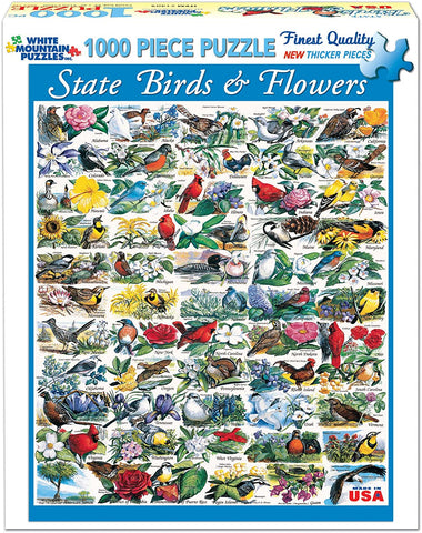 State Birds & Flowers 1000pc Large Format Puzzle