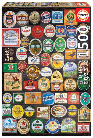 Beer Labels Collage 1500pc Puzzle