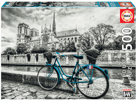 Bike Near Notre Dame 500pc Puzzle