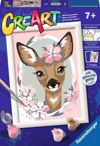 CreArt: Delightful Deer Paint by Numbers Kit