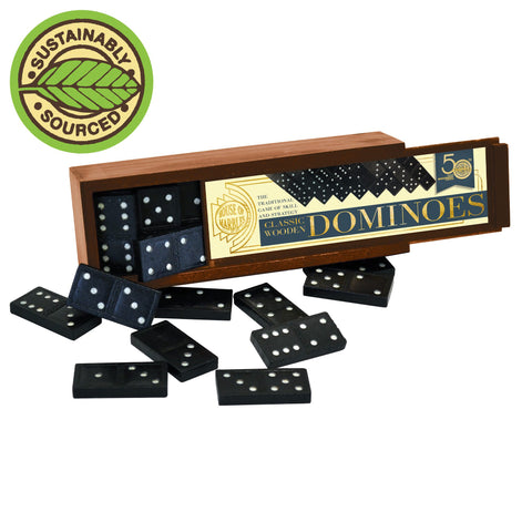 Double Six Wooden Dominoes in a Box