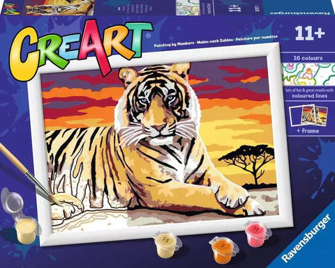 CreArt: Majestic Tiger Paint by Numbers Kit