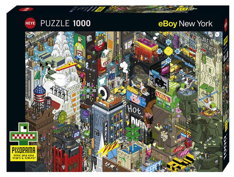 Pixorama: New York Quest by eBoy 1000pc Puzzle