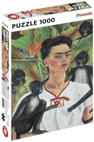 Self-Portrait with Monkeys by Frida Kahlo 1000pc Puzzle