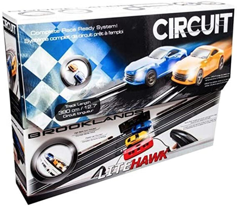 LiteHawk Circuit: Brooklands - Remote Control Slot Car Racing Set