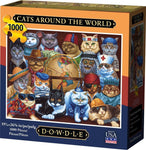 Cats Around the World 1000pc Puzzle