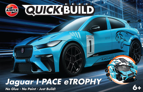 Airfix QuickBuild: Jaguar I-Pace eTrophy Plastic Model Kit