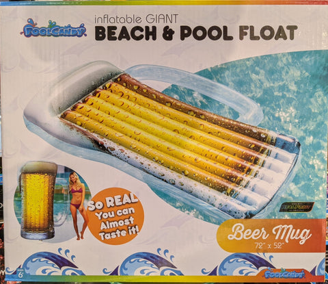 Giant Inflatable Beach & Pool Float - Beer Mug