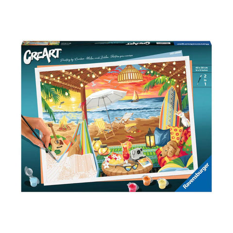 CreArt: Cozy Cabana Paint by Numbers Kit
