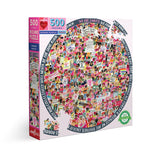 Women March! 500pc Round Puzzle