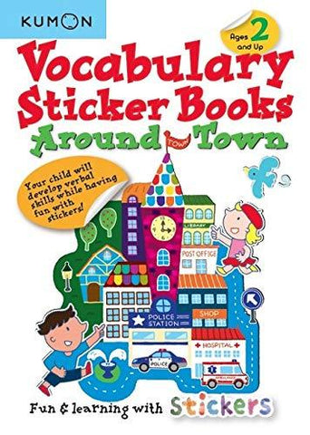 Vocabulary Sticker Books: Around Town (Ages 2 and Up)