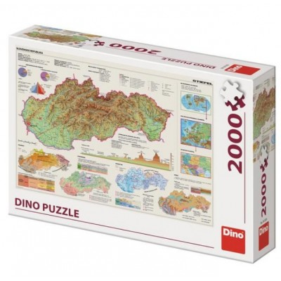 Map of Slovakia 2000pc Puzzle