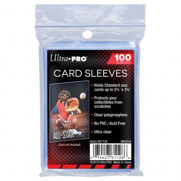 2 5/8" x 3 5/8" Soft Card Sleeves (Pack of 100)