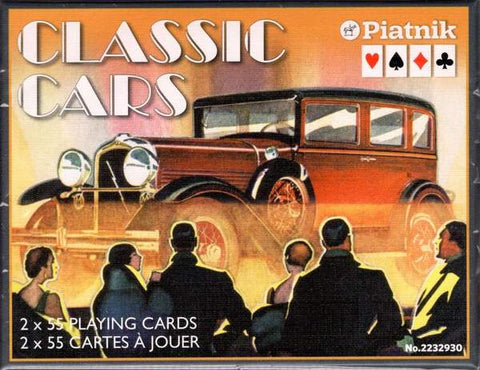 Classic Cars 2x55 Playing Card Set