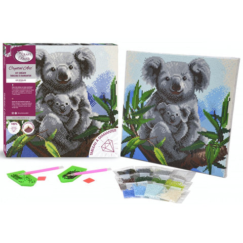 Cuddly Koalas - Medium Crystal Art Kit