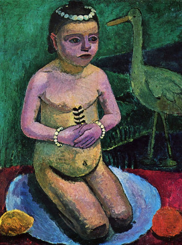 Naked Child with a Stork by Paula Modersohn-Becker 2000pc Puzzle