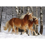 Haflinger Duo 239pc Puzzle with Horse-Shaped Pieces