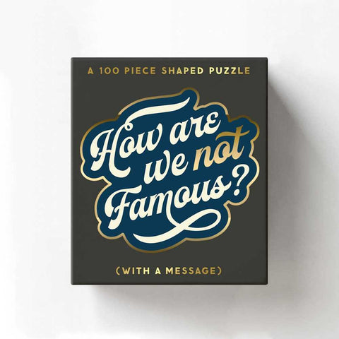 How Are We Not Famous? 100pc Shaped Mini Puzzle