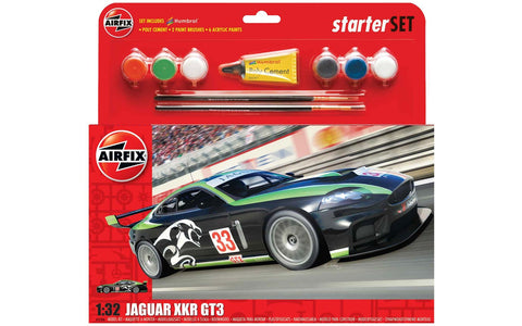 Airfix Gift Set: Jaguar XKR GT3 - 1:32 Plastic Model Kit