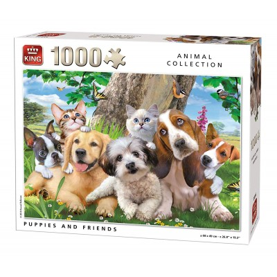 Puppies and Friends 1000pc Puzzle