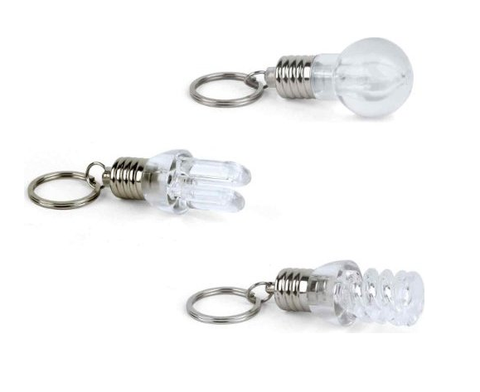LED Lightbulb Keychain