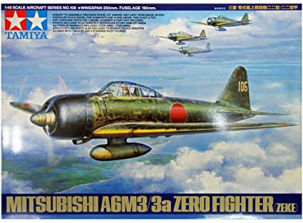 Tamiya: Mitsubishi A6M3/3a Zero Fighter (Zeke) - 1:48 Plastic Model Kit