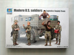 Modern U.S. Soldiers, Logistics Supply Team - 1:35 Plastic Model Kit
