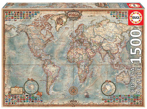 Political Map of the World 1500pc Puzzle