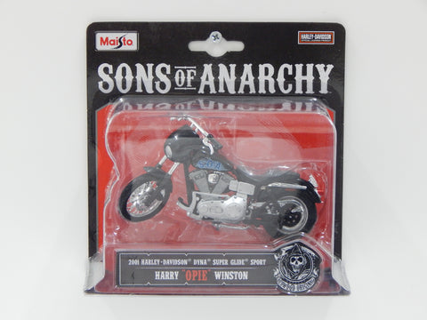 Maisto 1:18 2001 Sons of Anarchy "OPIE" Harley Davidson Dyna Super Glide Sport Diecast Motorcycle