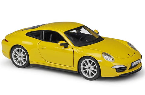Porsche 911 Carrera S - 1:24 Diecast Model (Yellow)