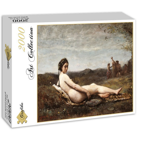 Repose, 1860 by Jean-Baptiste-Camille Corot 2000pc Puzzle