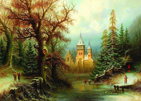 Romantic Winter Landscape by Bredow 1000pc Puzzle