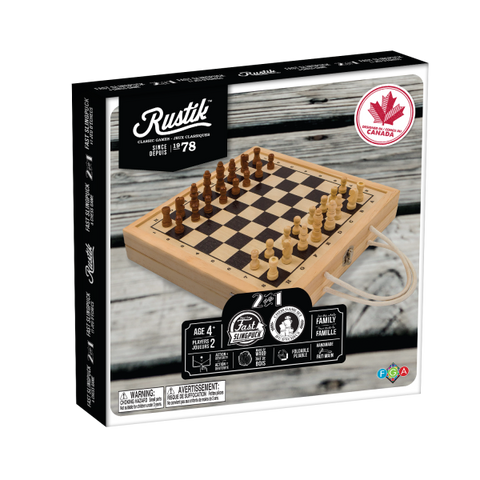 Rustik Fast Slingpuck and Chess 2-in-1 Game
