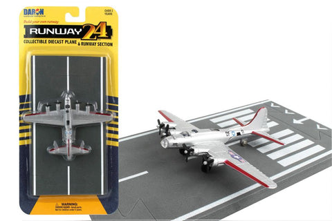 Runway24: B-17 Silver Plane with Runway