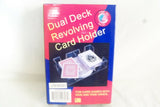 Dual Deck Revolving Card Holder