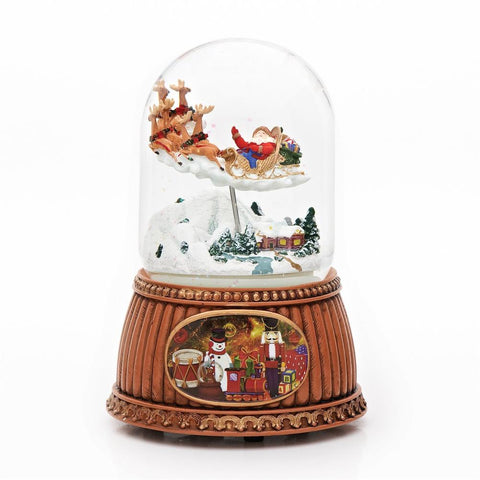 Santa's Sleigh Water Globe