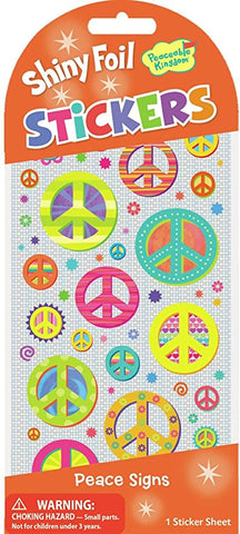 Peace Signs - Shiny Foil Stickers