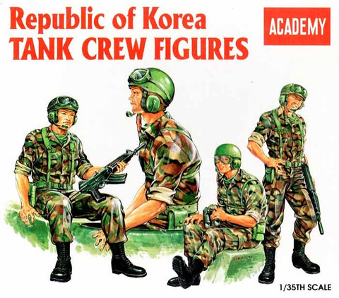 Republic of Korea Tank Crew Figures - 1:35 Plastic Model Kit