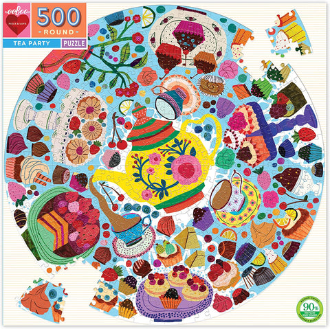 Tea Party 500pc Round Puzzle