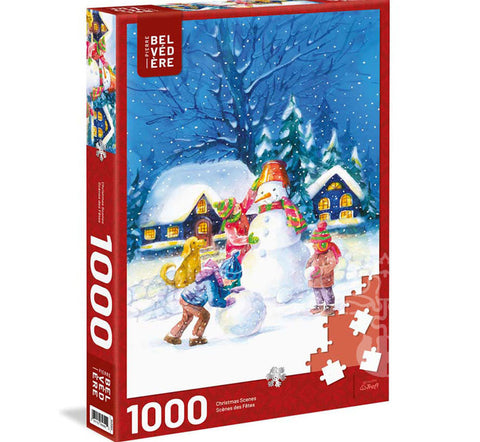 Friendly Snowman 1000pc Puzzle [Trefl Christmas Scenes]